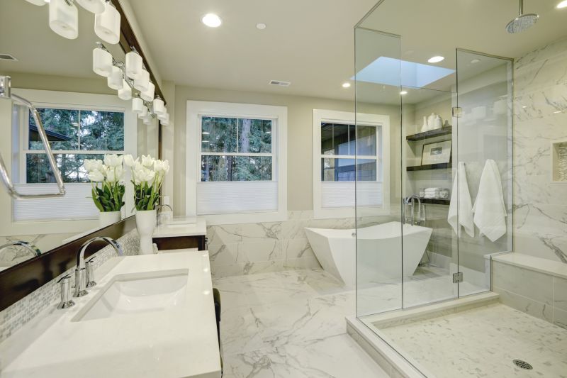 Modern Bathroom with Glass Features